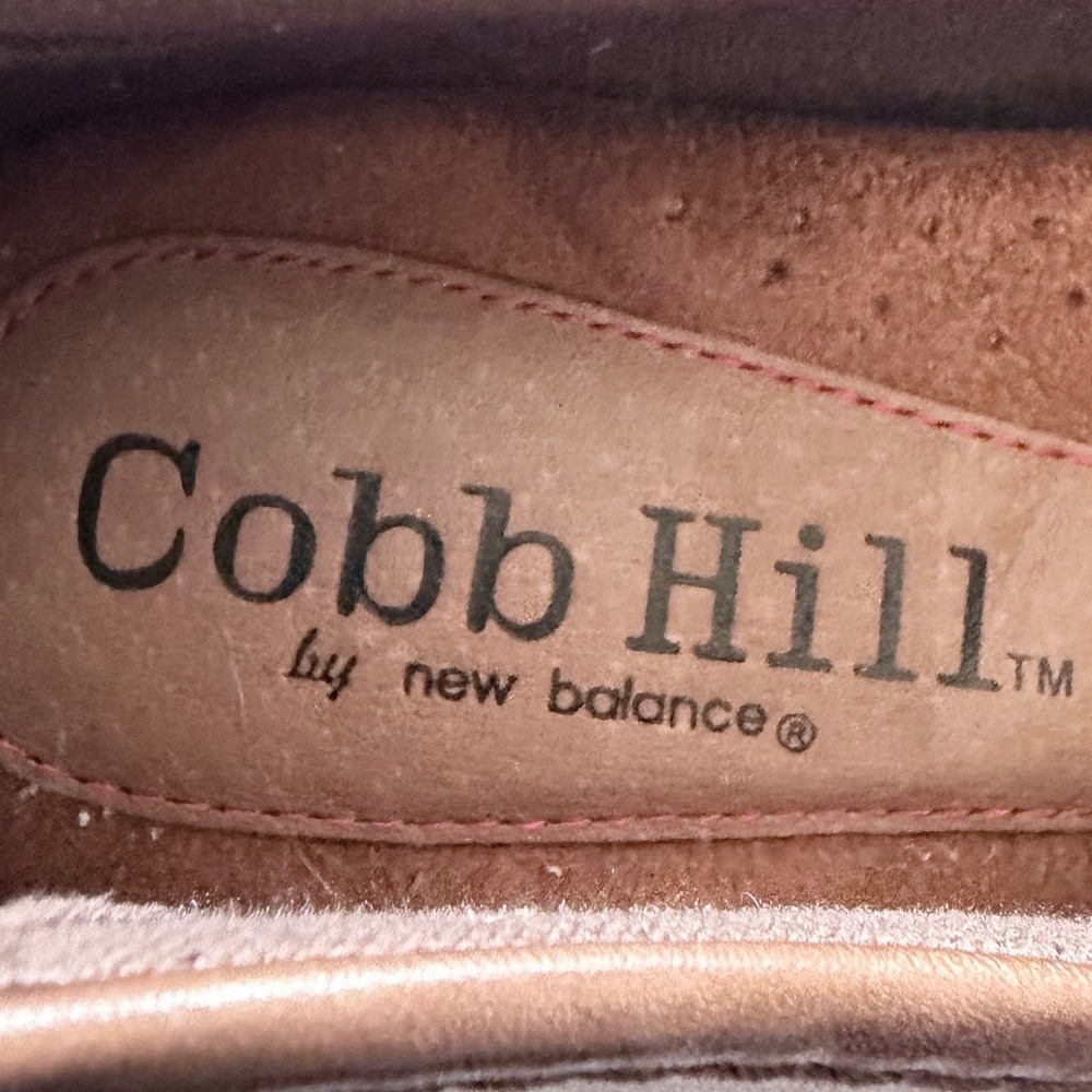 Cobb Hill by New Balance Paulette Bark Brown Leather Slip On Loafers Sz 6.5M - Picture 3 of 16